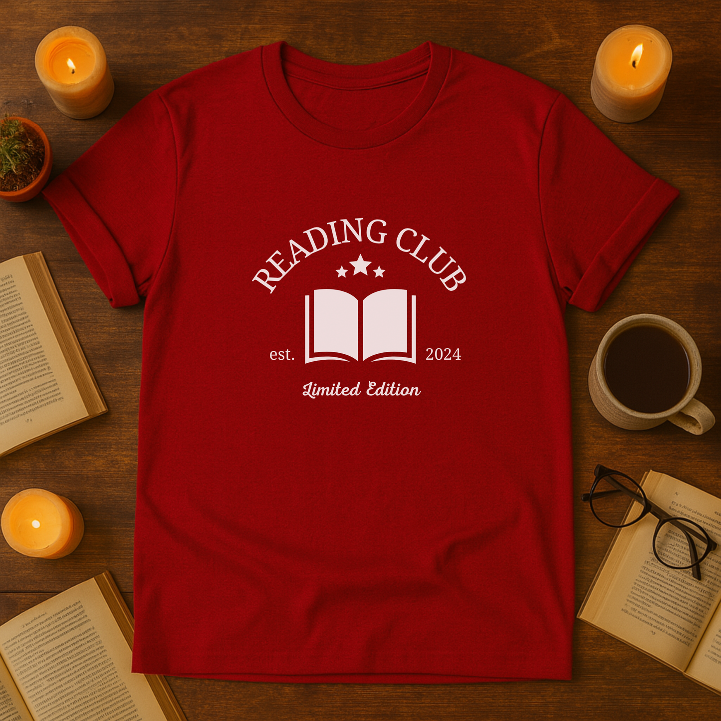 Reading Club Unisex T-Shirt, Book Lover Gift, Softstyle Tee for Readers