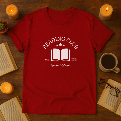 Reading Club Unisex T-Shirt, Book Lover Gift, Softstyle Tee for Readers