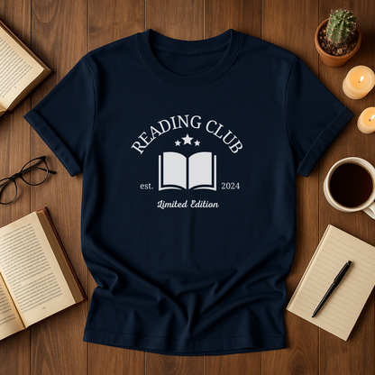 Reading Club Unisex T-Shirt, Book Lover Gift, Softstyle Tee for Readers