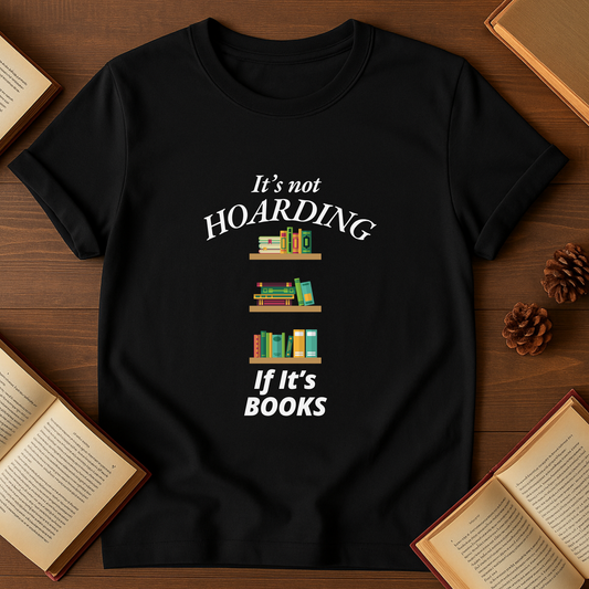 It's Not Hoarding If It's Books Softstyle T-Shirt - Casual Comfort for Every Occasion, Graphic Tee, Gift for Him, Her, Birthday, Summer Wear, Relaxed Fit