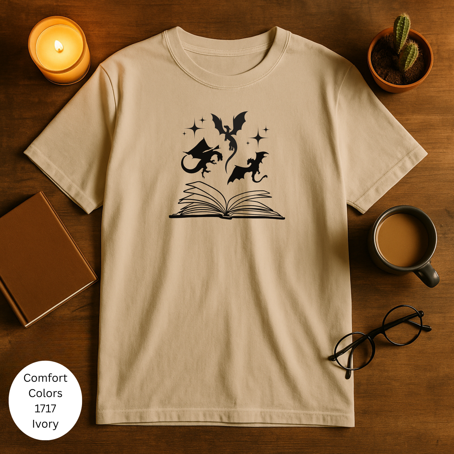 Bookish Dragon Unisex T-Shirt