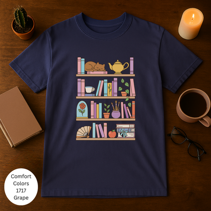 Cozy Book Lover's T-Shirt