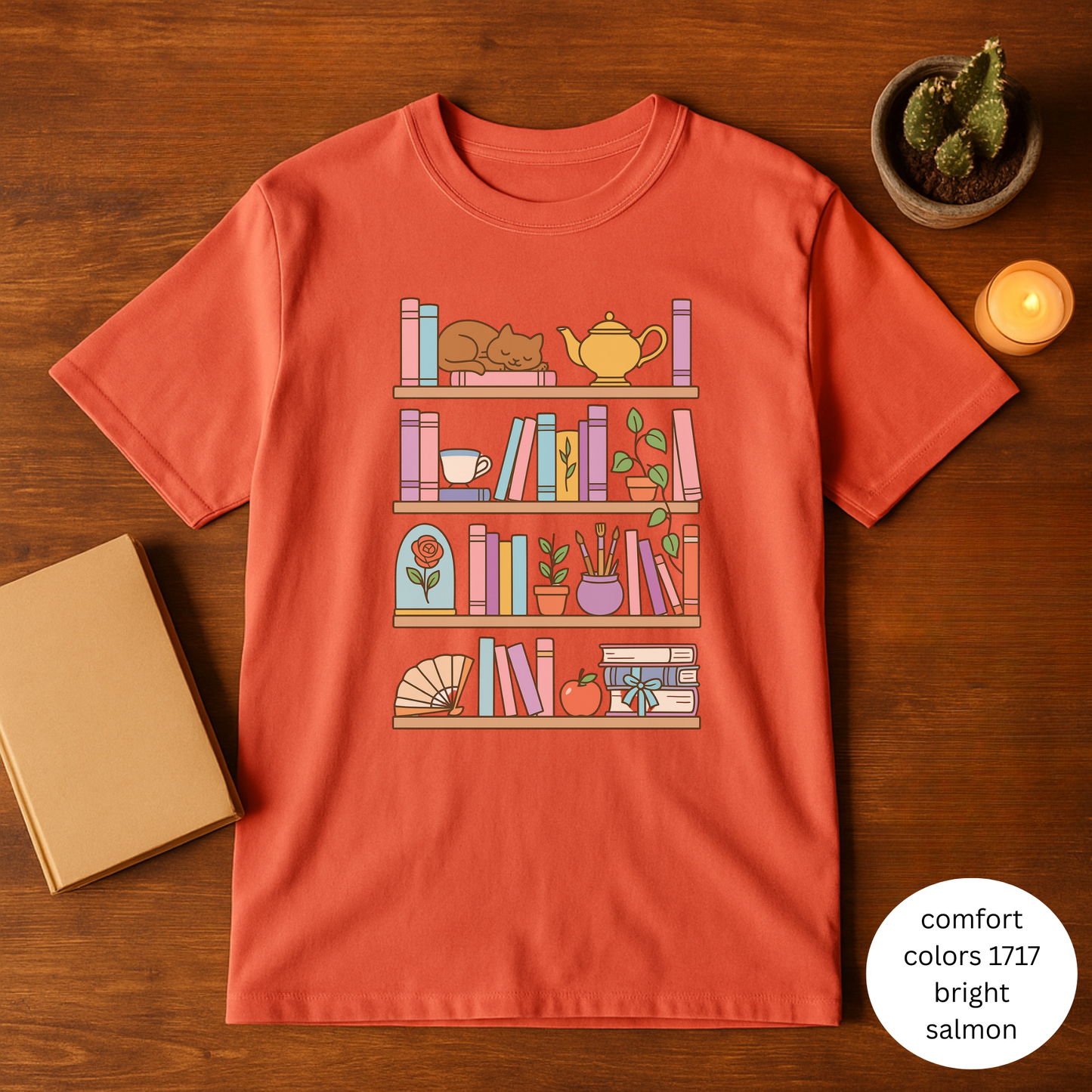 Cozy Book Lover's T-Shirt
