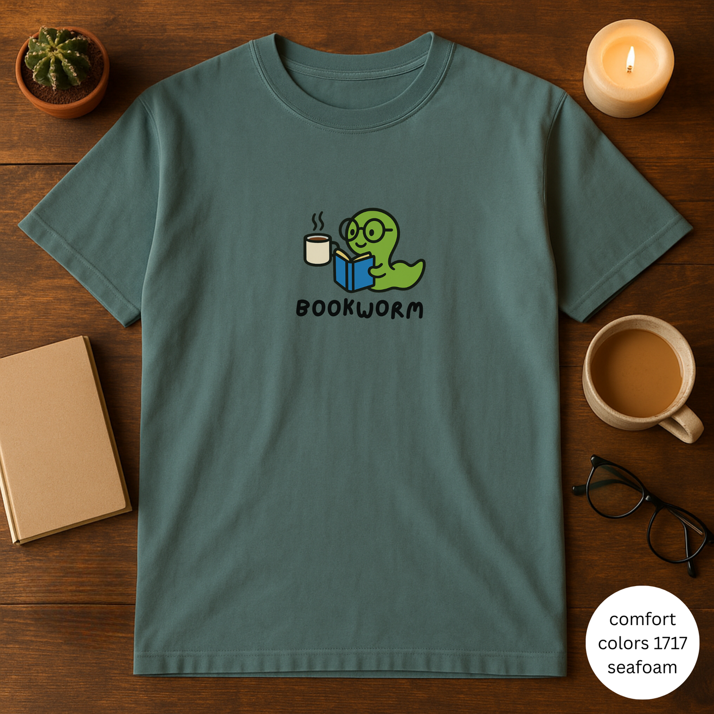 Cute Bookworm Unisex T-shirt