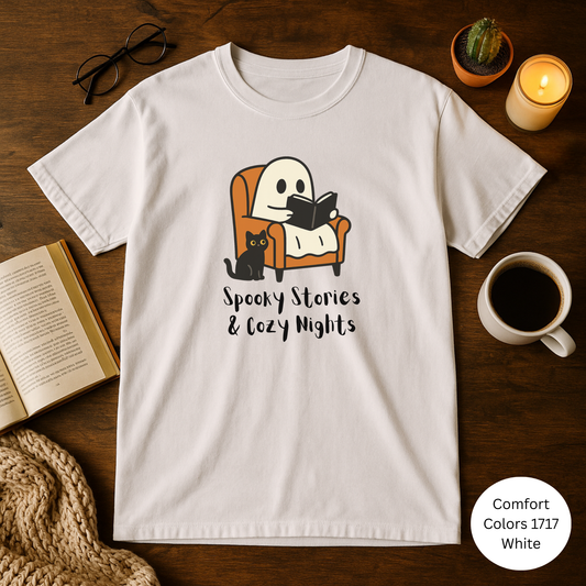 Cozy Ghost T-shirt for Halloween