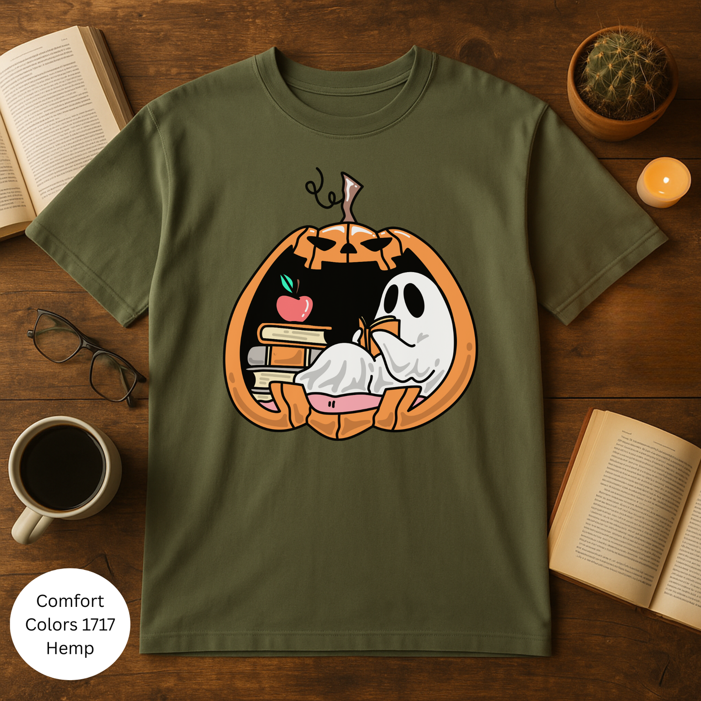 Halloween Pumpkin Ghost T-shirt