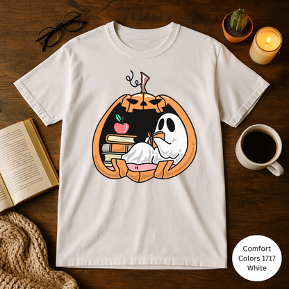 Halloween Pumpkin Ghost T-shirt