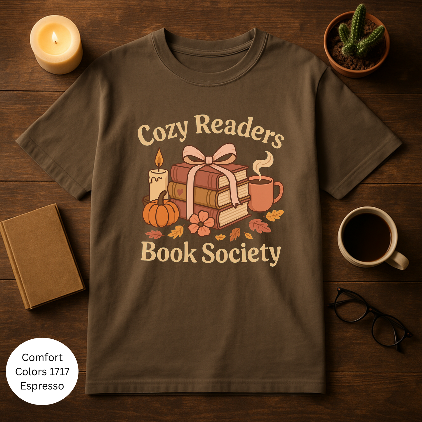 Cozy Readers Book Society T-Shirt