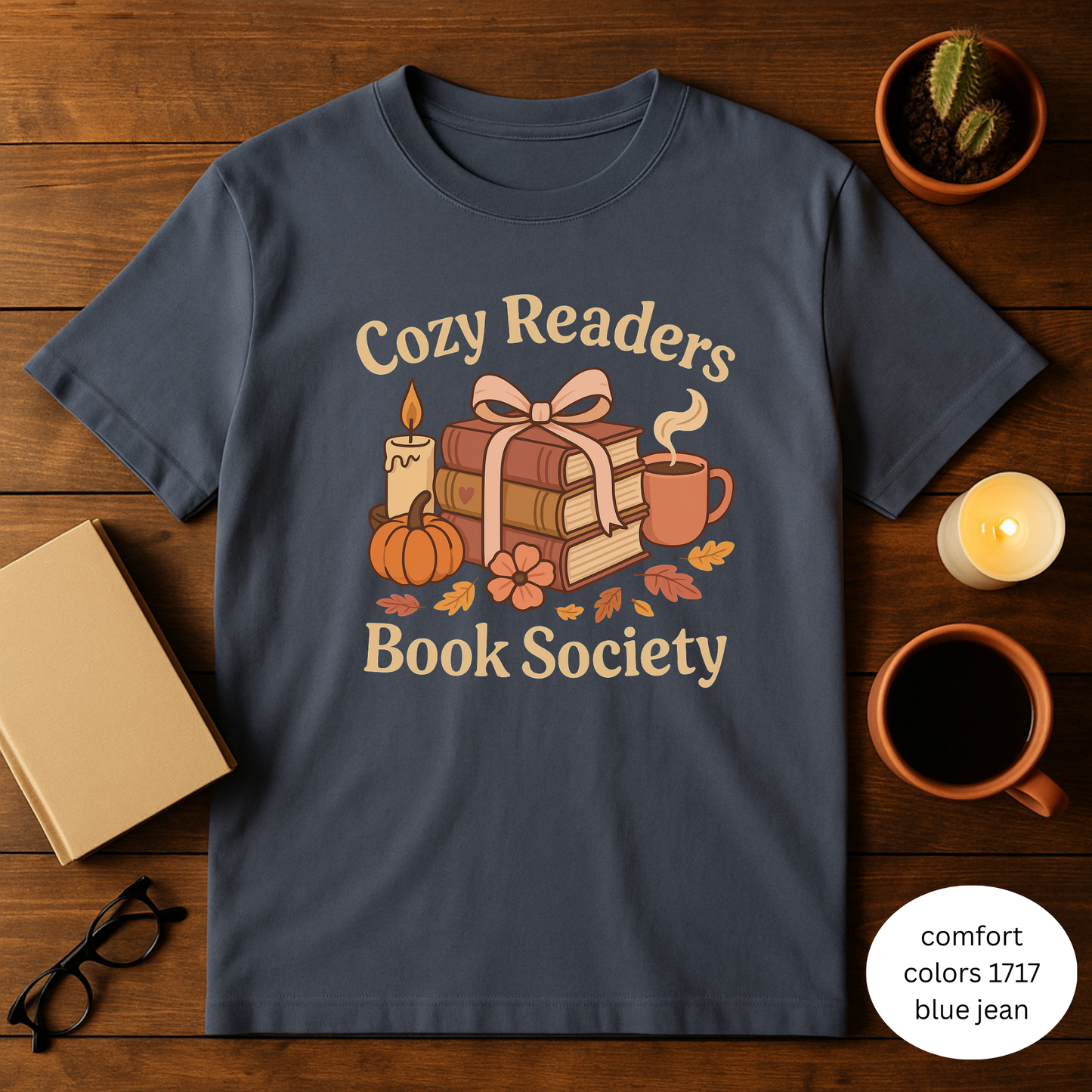 Cozy Readers Book Society T-Shirt