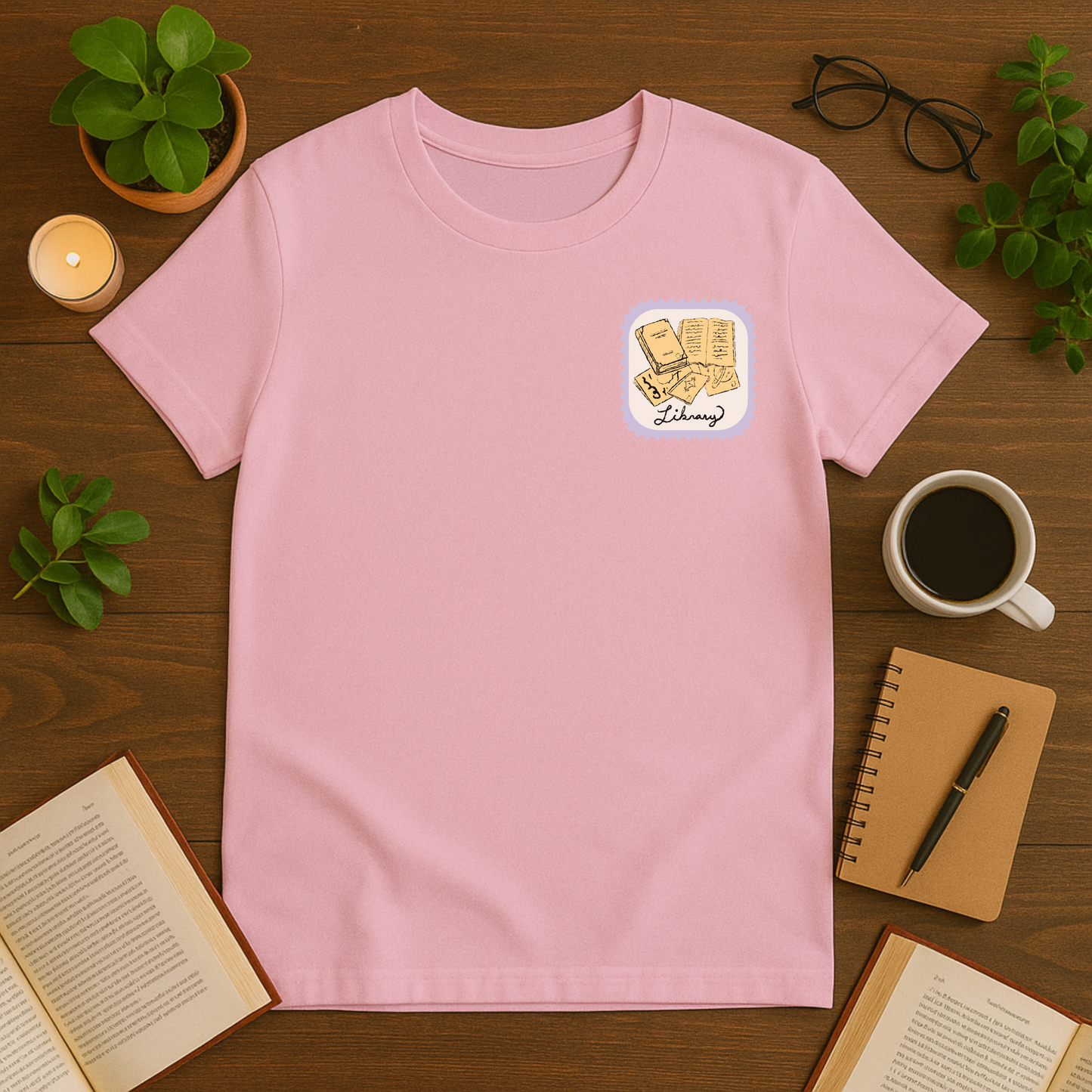 Vintage Library Stamp Softstyle T-Shirt