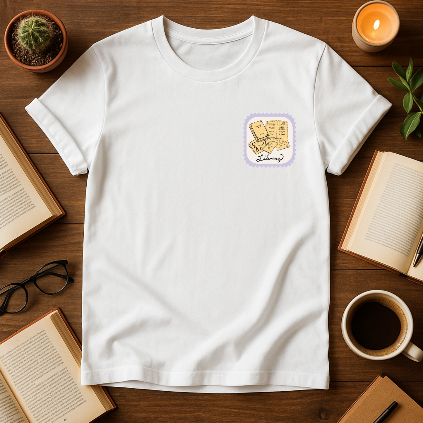 Vintage Library Stamp Softstyle T-Shirt