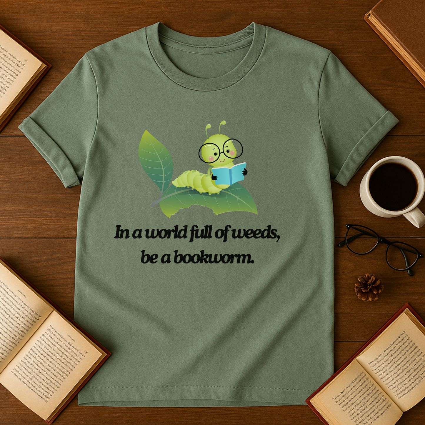 In A World Full Of Weeds, Be A Bookworm Softstyle T-Shirt