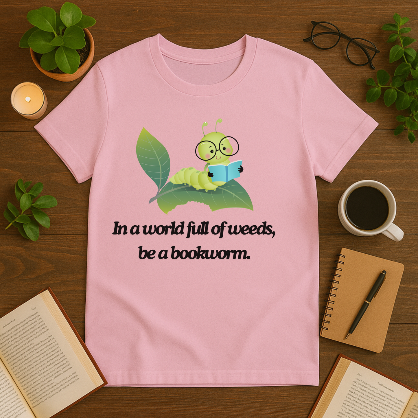 In A World Full Of Weeds, Be A Bookworm Softstyle T-Shirt