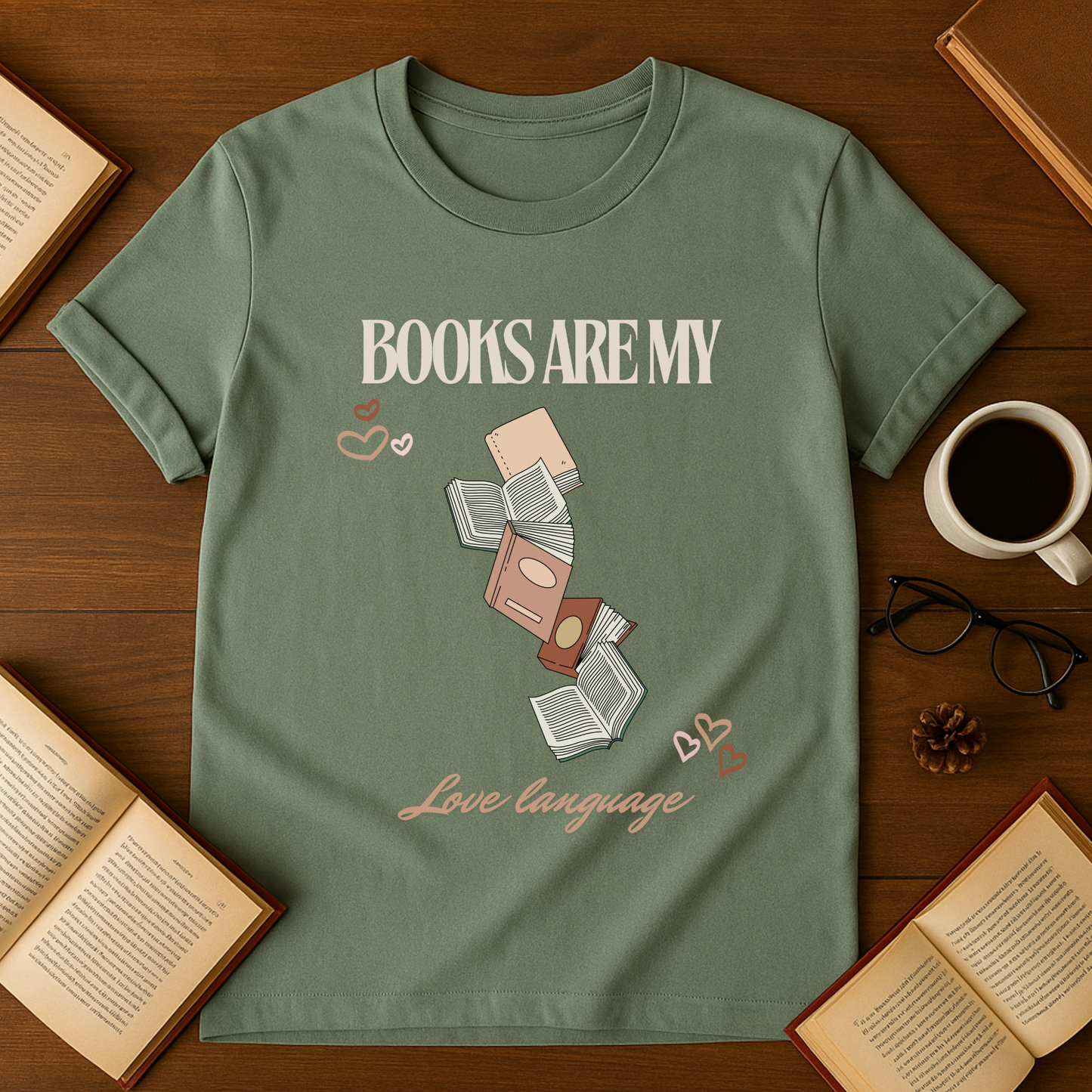 Books Are My Love Language Softstyle T-Shirt