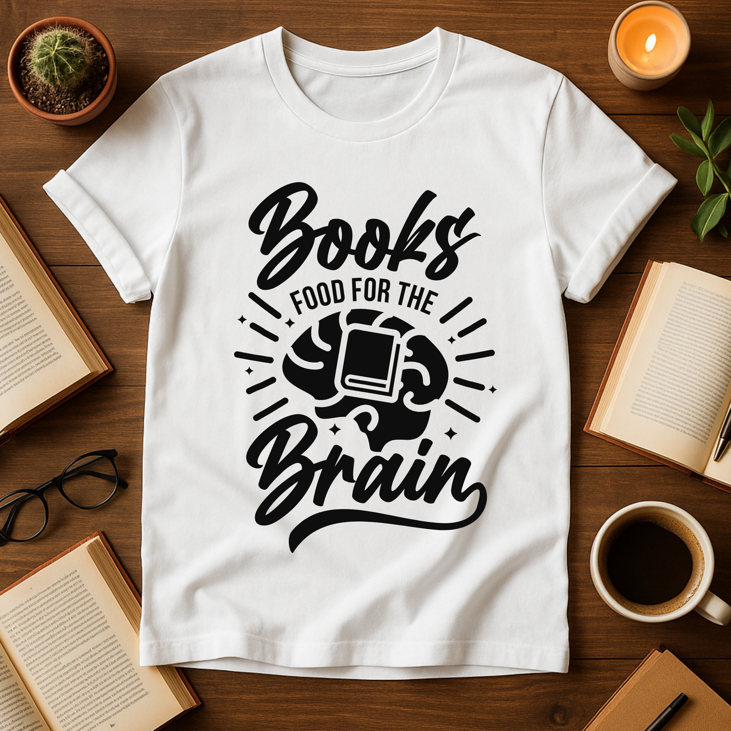 Books are Food for the Brain Softstyle T-Shirt