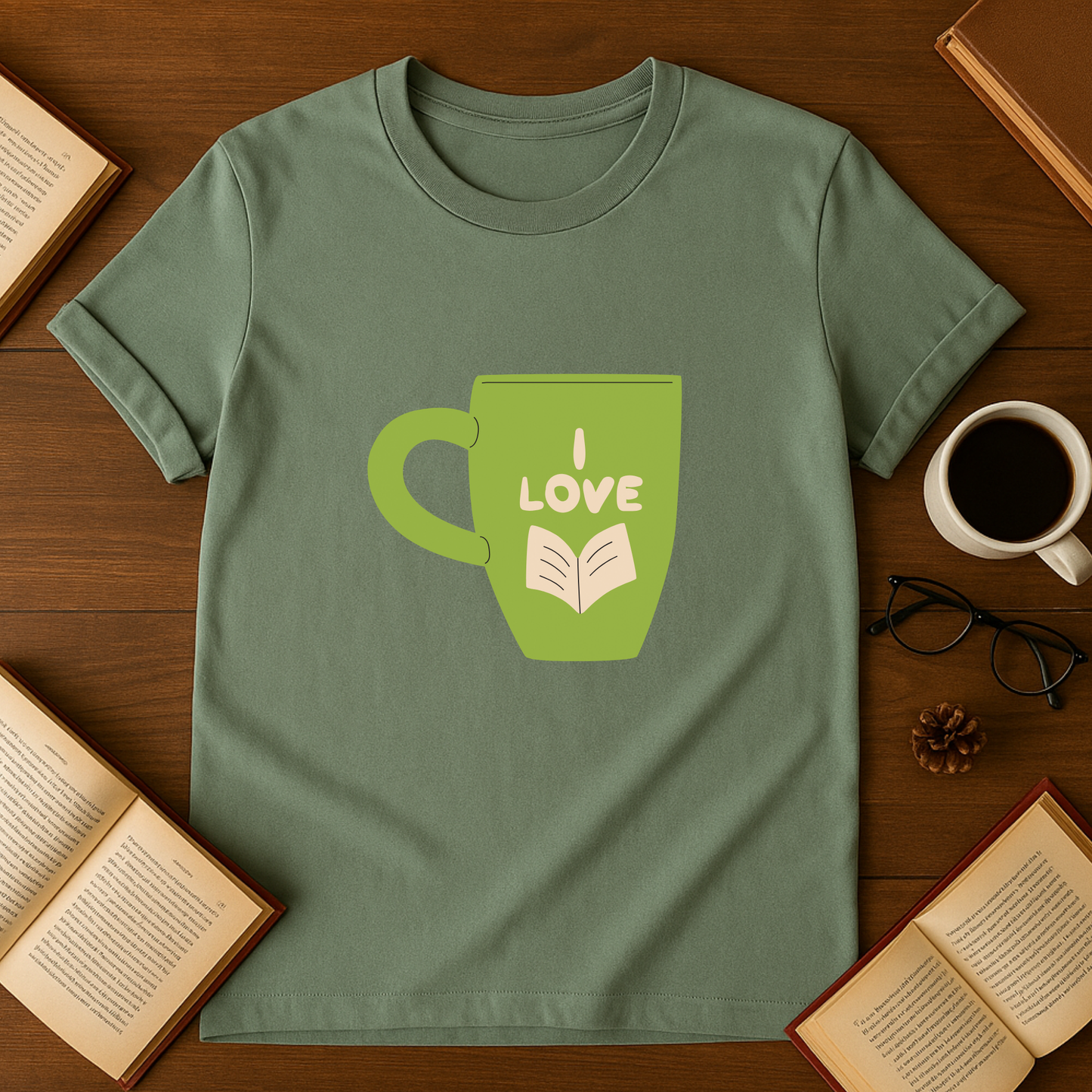 I Love Reading Cup Softstyle T-Shirt