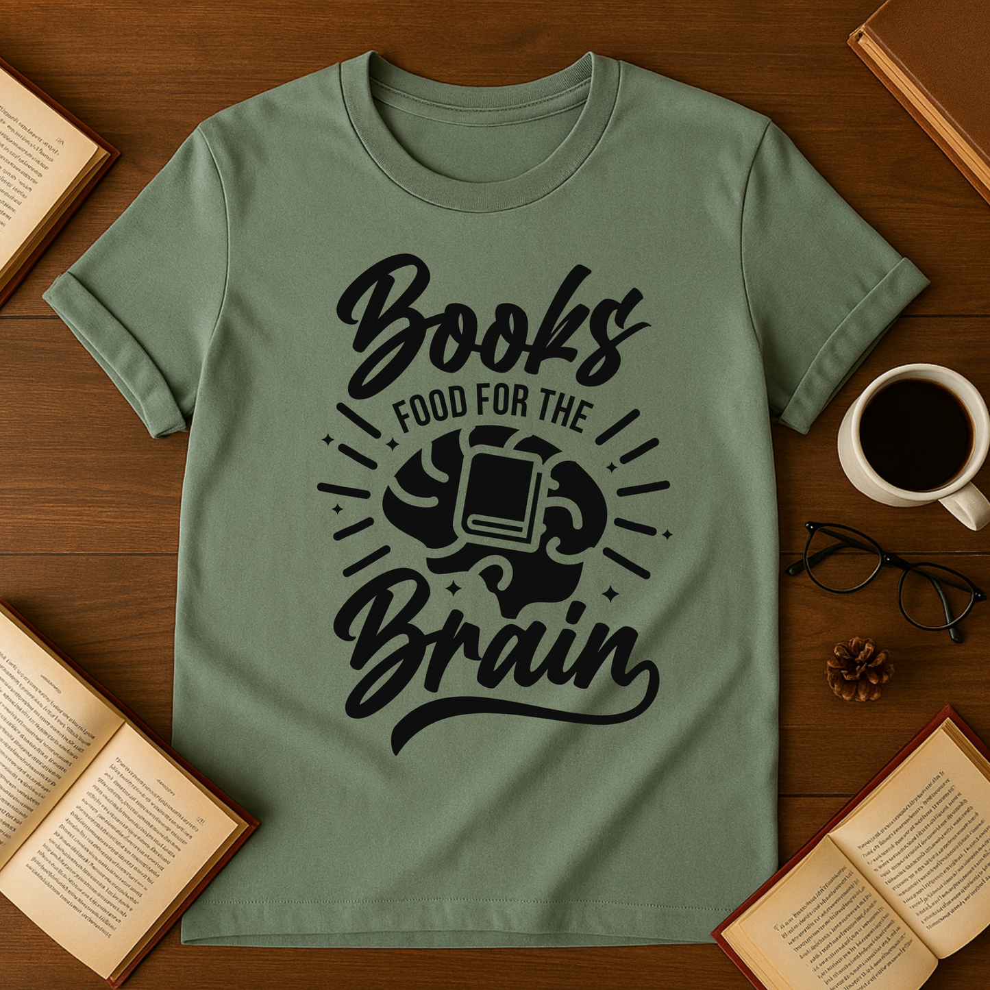 Books are Food for the Brain Softstyle T-Shirt