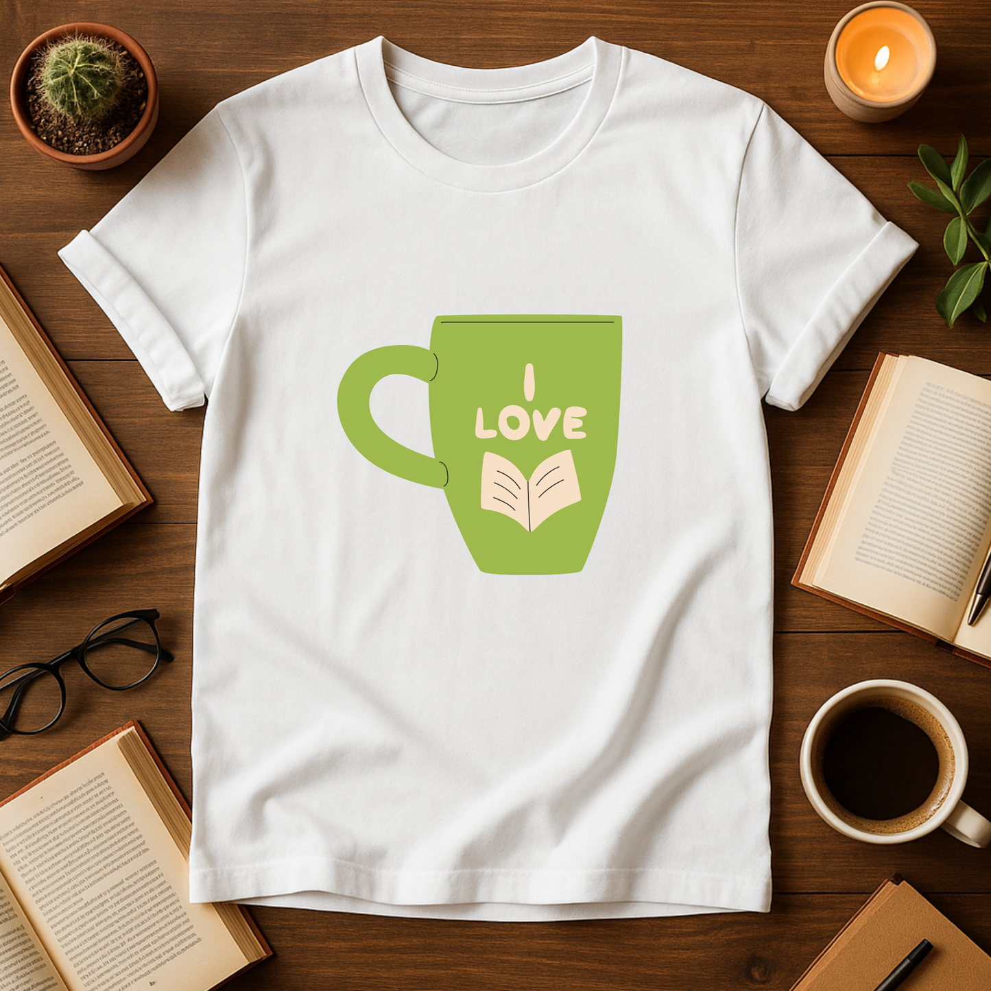 I Love Reading Cup Softstyle T-Shirt