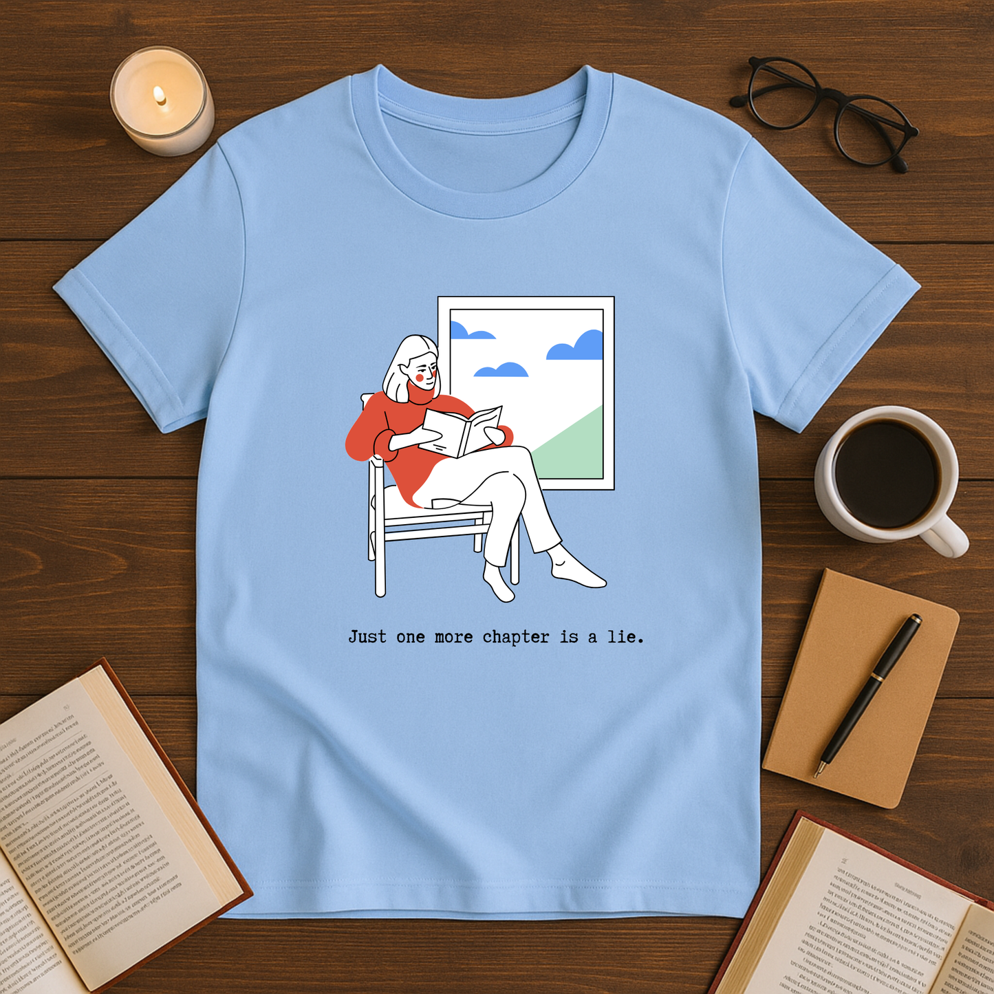 Just One More Chapter is a Lie Softstyle T-Shirt