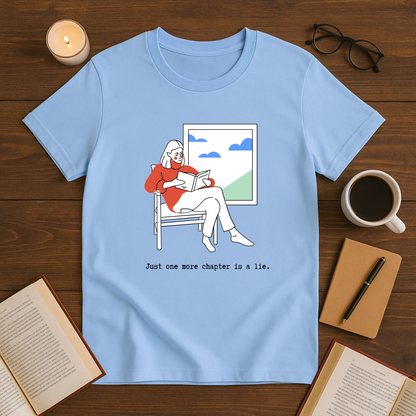 Just One More Chapter is a Lie Softstyle T-Shirt