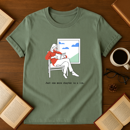 Just One More Chapter is a Lie Softstyle T-Shirt