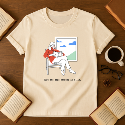 Just One More Chapter is a Lie Softstyle T-Shirt