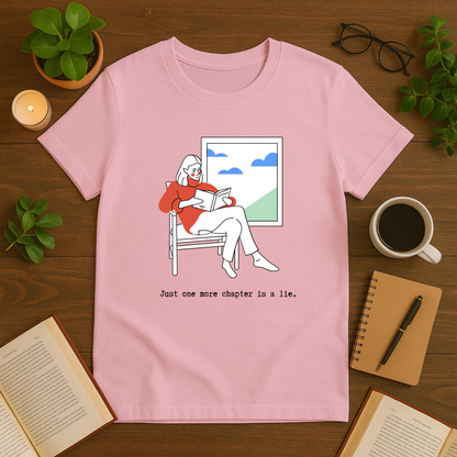 Just One More Chapter is a Lie Softstyle T-Shirt