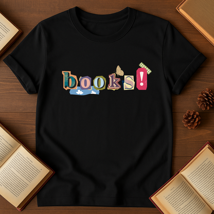 Books Scrapbook Style Softstyle T-Shirt