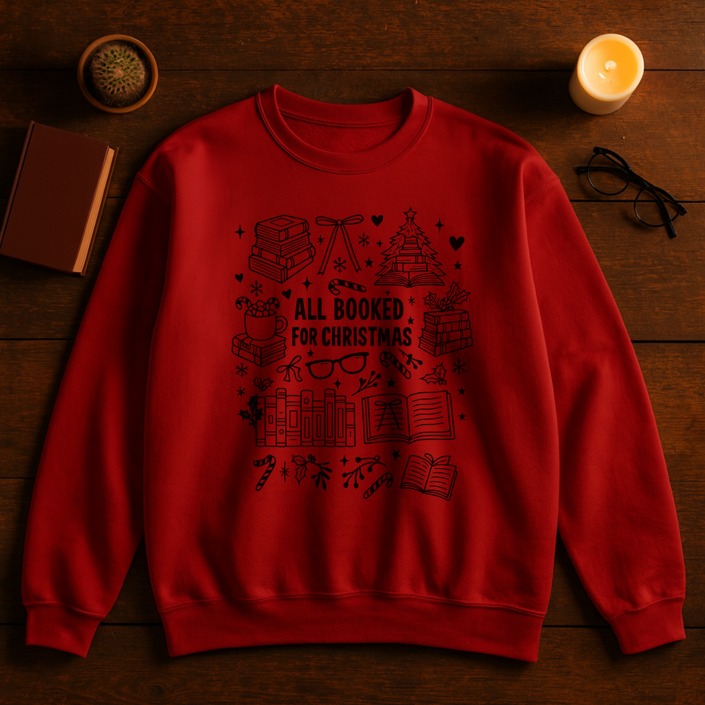 All Booked For Christmas Sweatshirt