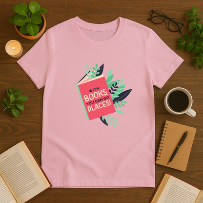 With Books You Can Go Places Softstyle T-Shirt