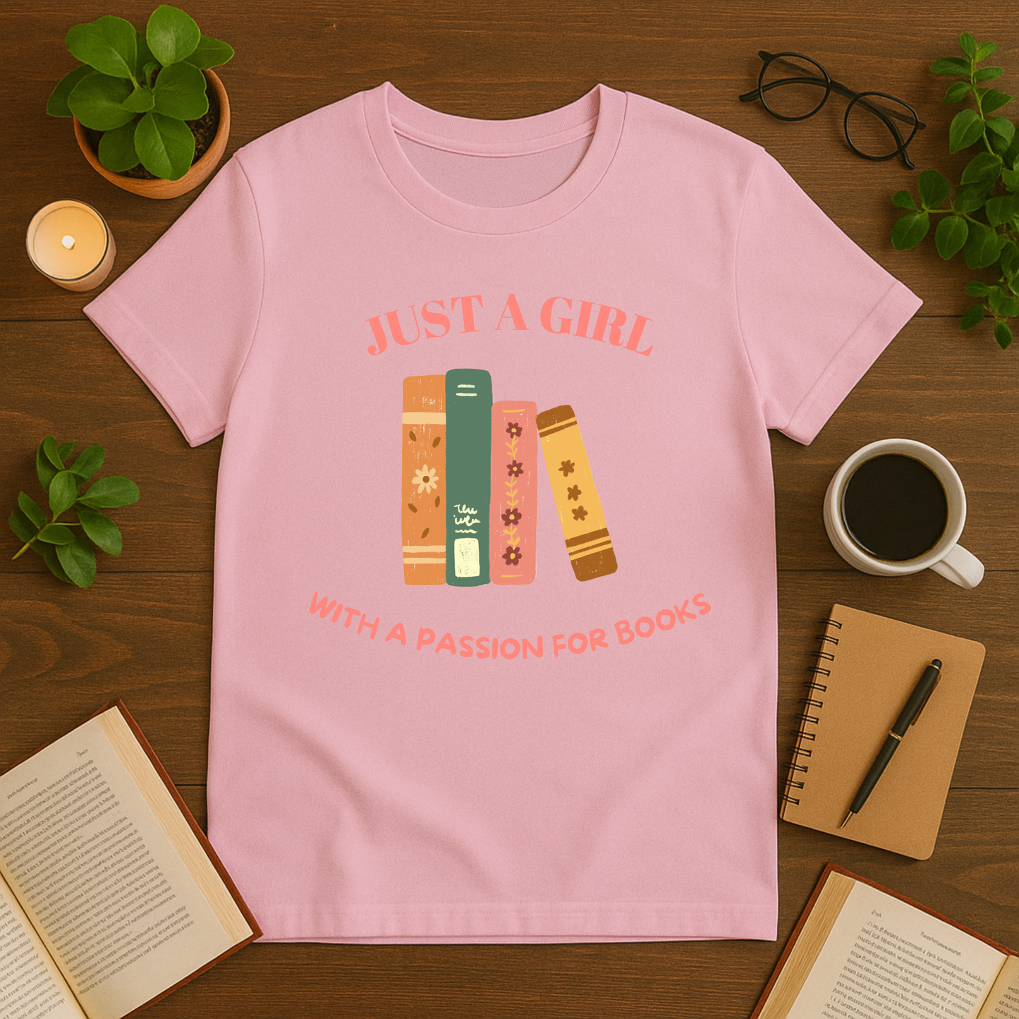 Just a Girl With a Passion for Books Softstyle T-Shirt