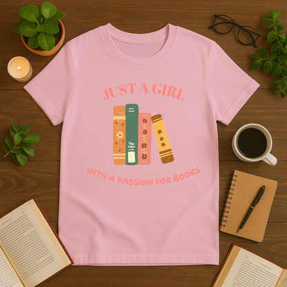 Just a Girl With a Passion for Books Softstyle T-Shirt