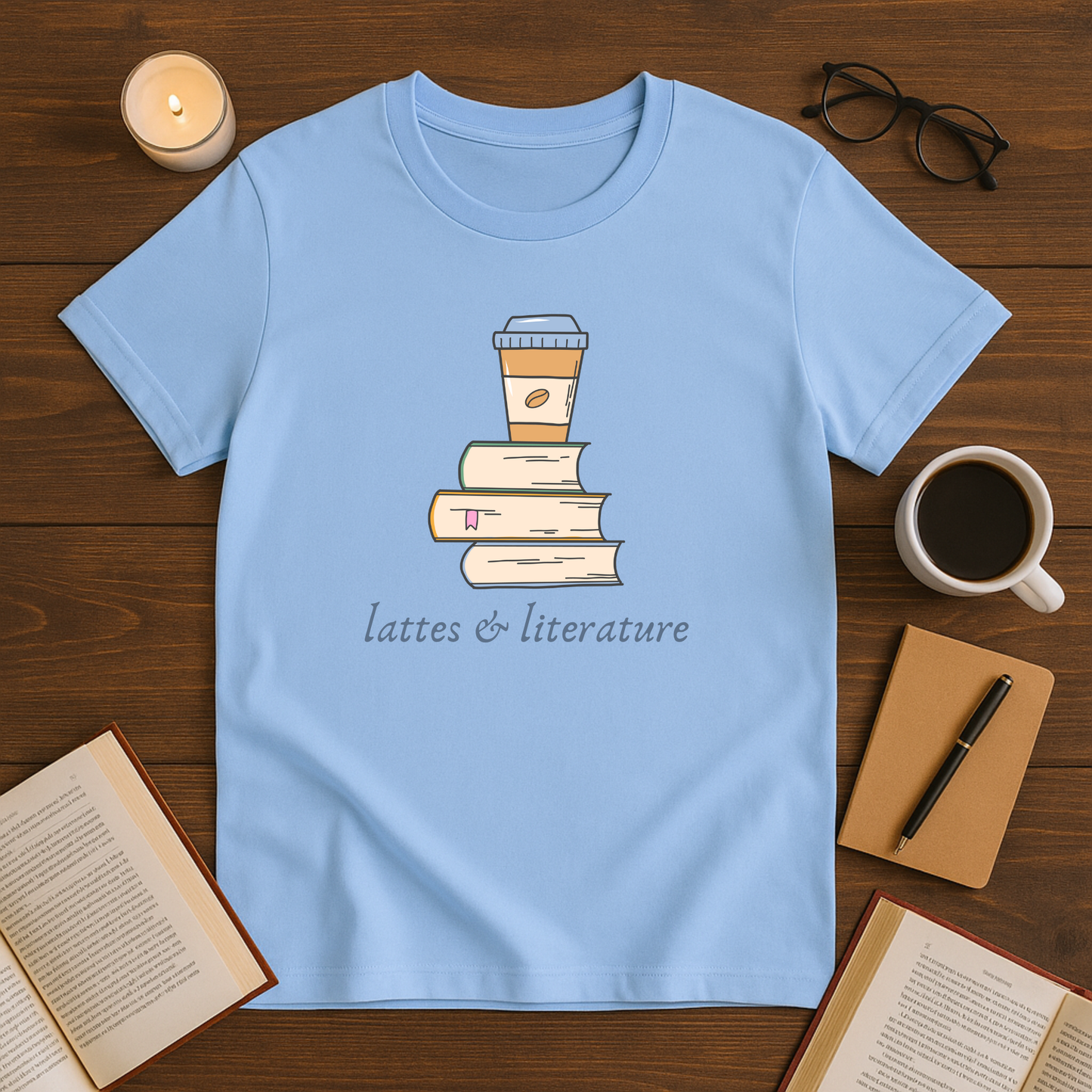 Lattes & Literature Softstyle T-Shirt