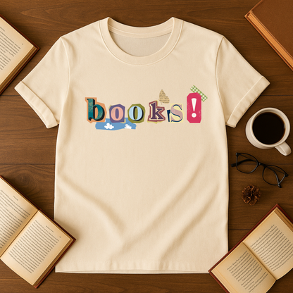 Books Scrapbook Style Softstyle T-Shirt