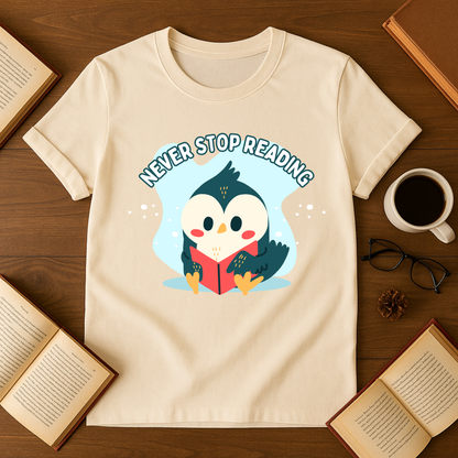 Never Stop Reading Softstyle T-Shirt