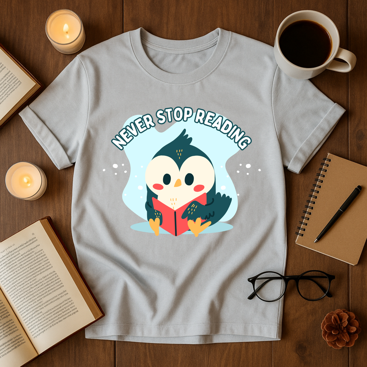 Never Stop Reading Softstyle T-Shirt
