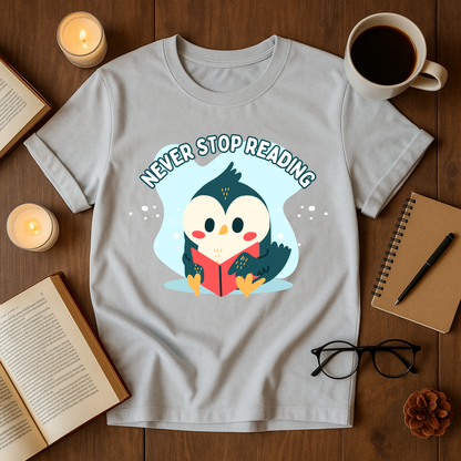 Never Stop Reading Softstyle T-Shirt