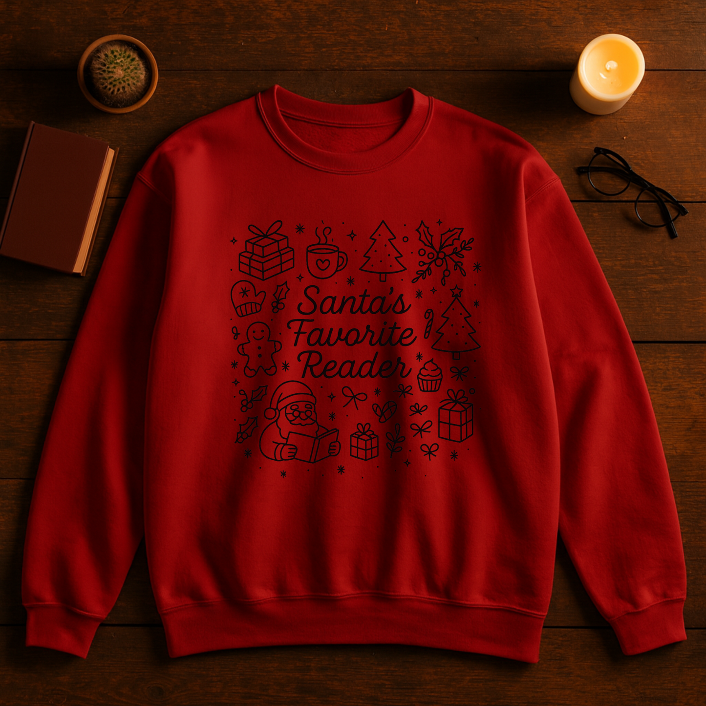 Santa's Favorite Reader Sweatshirt