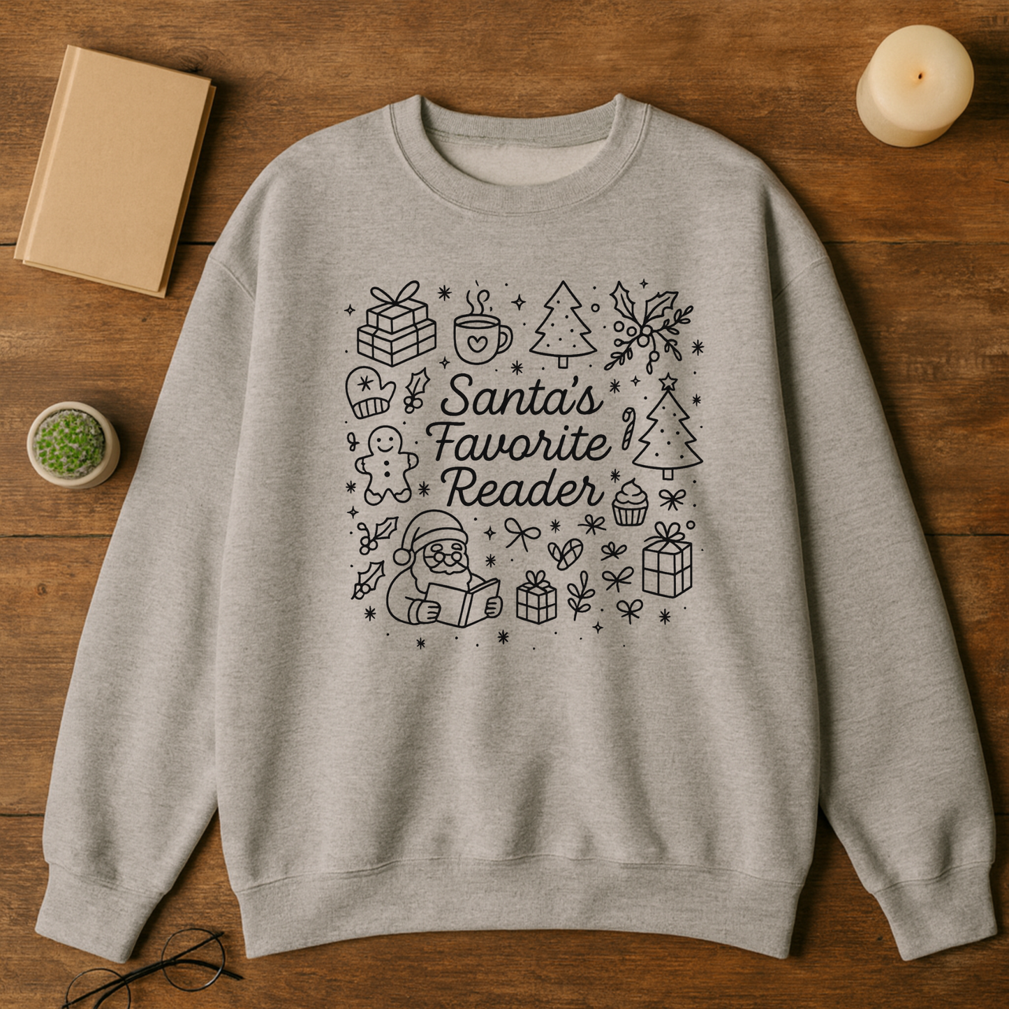 Santa's Favorite Reader Sweatshirt