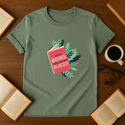 With Books You Can Go Places Softstyle T-Shirt