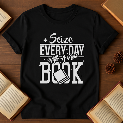 Seize Every Day With A New Book Softstyle T-Shirt