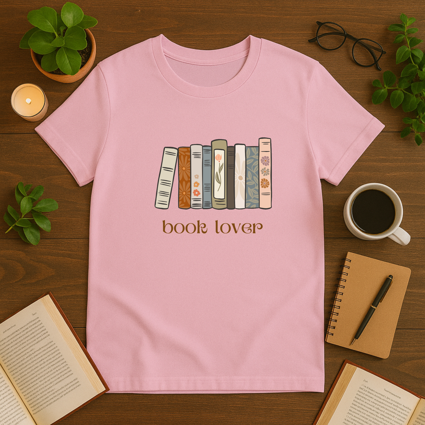 Book Lover Neutrals Softstyle T-Shirt