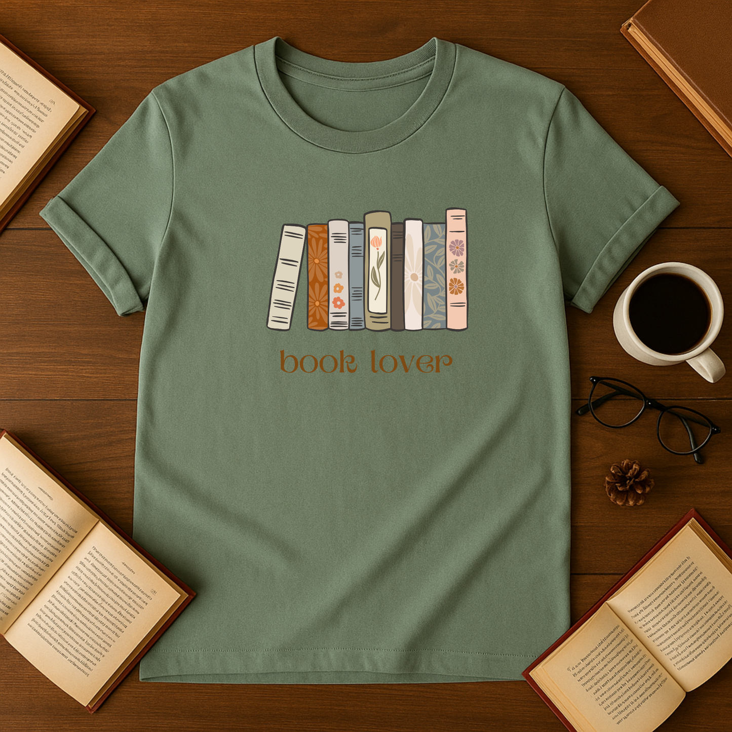Book Lover Neutrals Softstyle T-Shirt