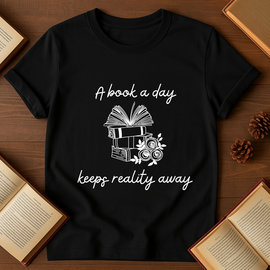 A Book a Day Keeps Reality Away Softstyle T-Shirt