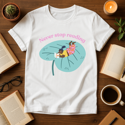 Never Stop Reading Softstyle T-Shirt