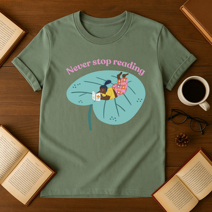 Never Stop Reading Softstyle T-Shirt
