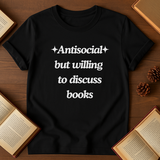 Antisocial but Willing to Discuss Books Softstyle T-Shirt