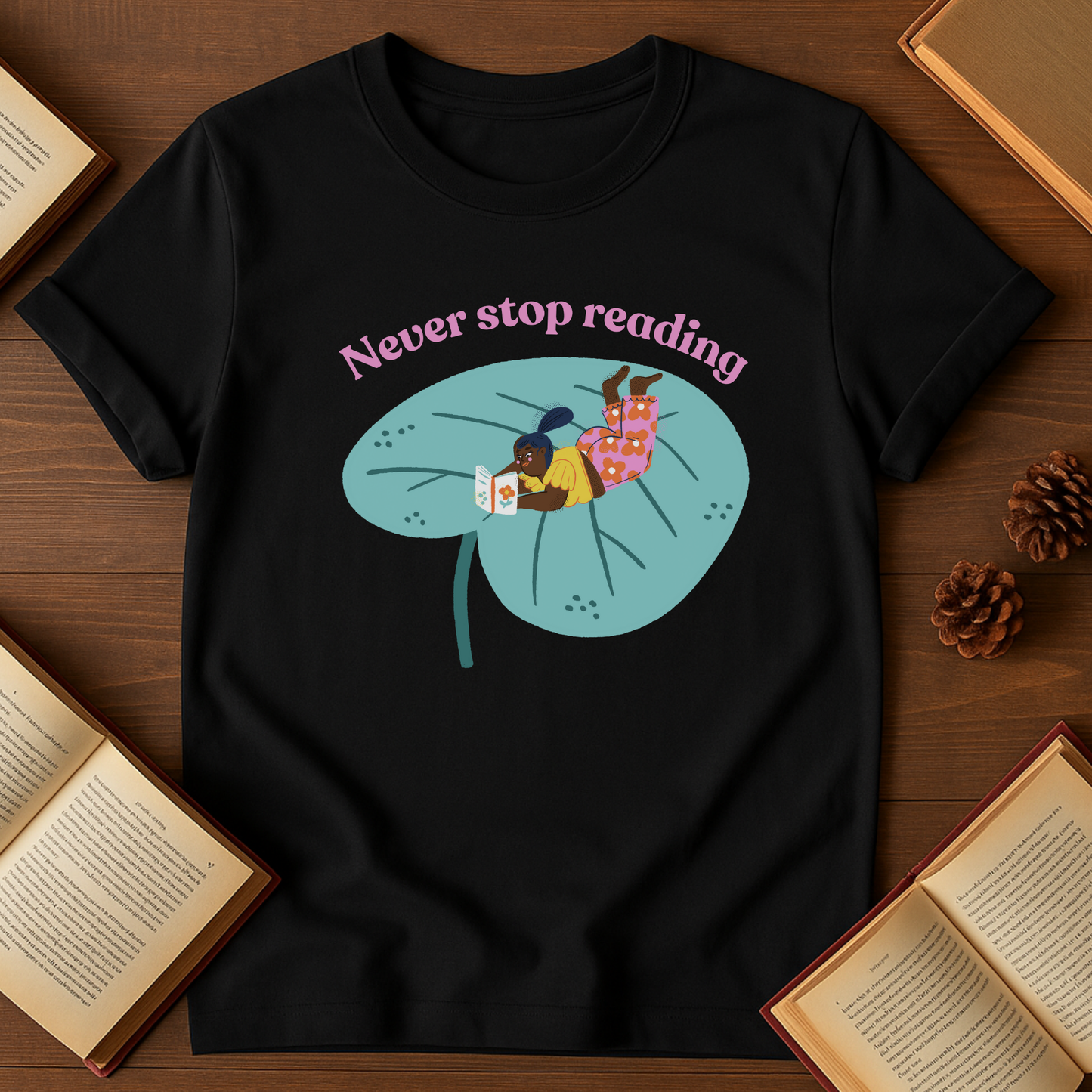 Never Stop Reading Softstyle T-Shirt