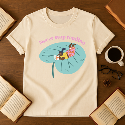 Never Stop Reading Softstyle T-Shirt