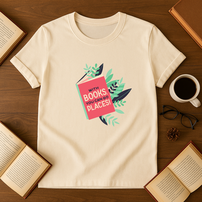 With Books You Can Go Places Softstyle T-Shirt